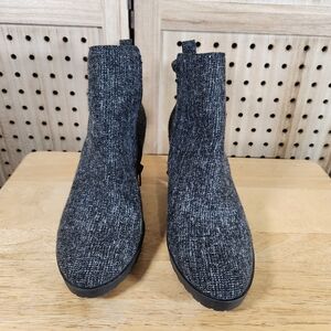 Booties, KELLY & KATIE Ankle Bootie  Size 8M, Perfect Condition Black And Gray